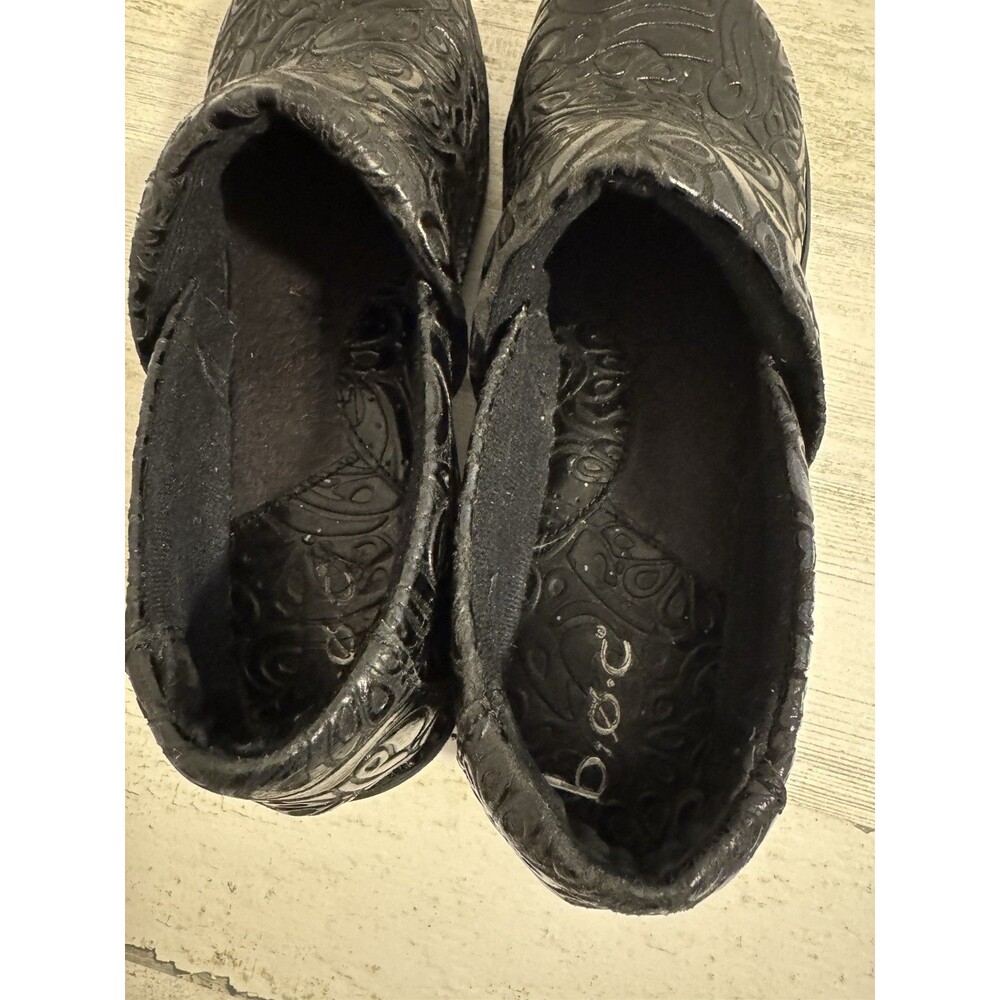 BOC Born Concepts Womens 10W Peggy Clog Embossed Paisley Black Slip On Mule - Picture 8 of 9